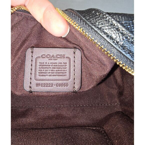 Coach Mini Rowan - Black Leather - Picture 11 of 12